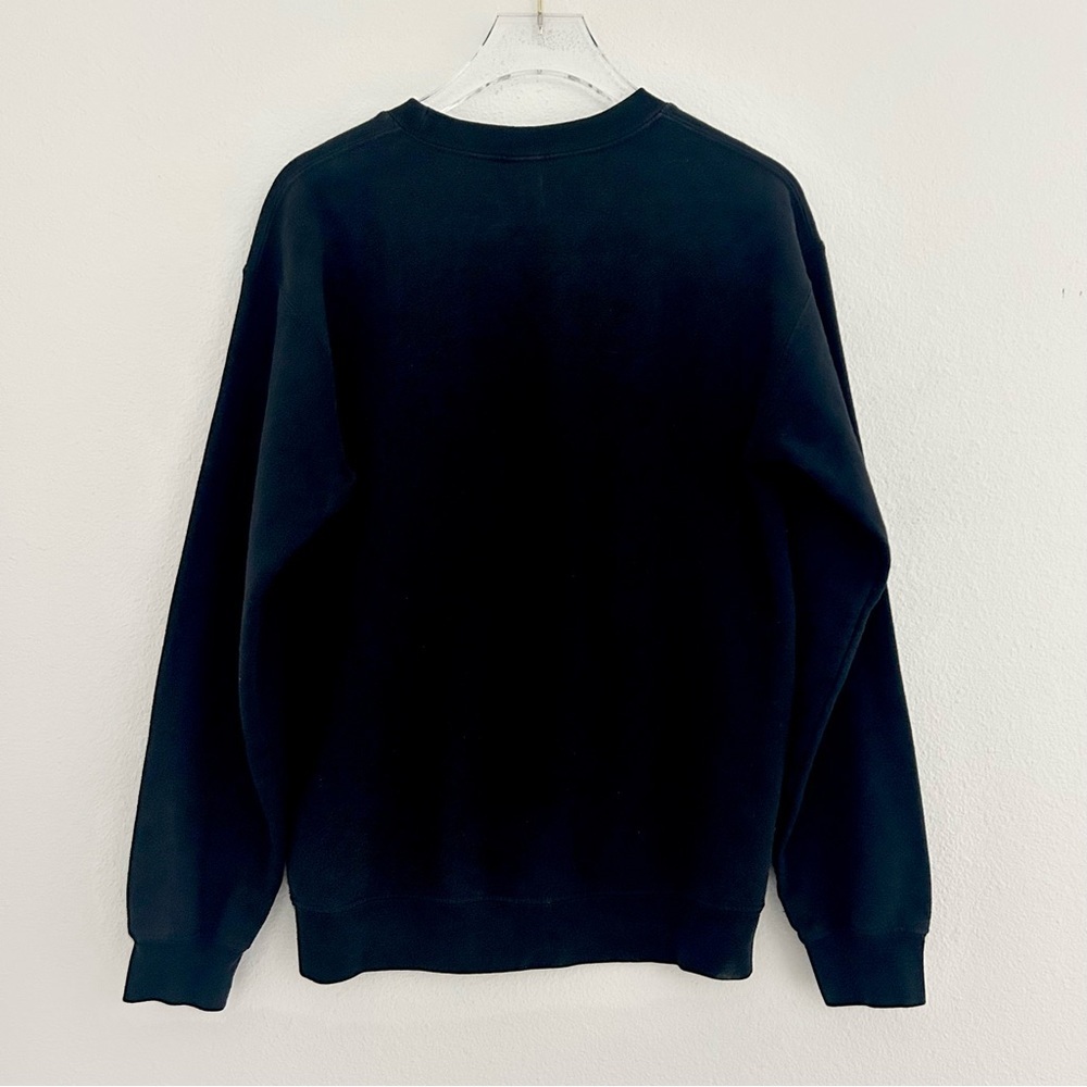 FLEO Leopard Logo Sweatshirt Top Black Cotton Fitness Activewear Size Small - Picture 7 of 9